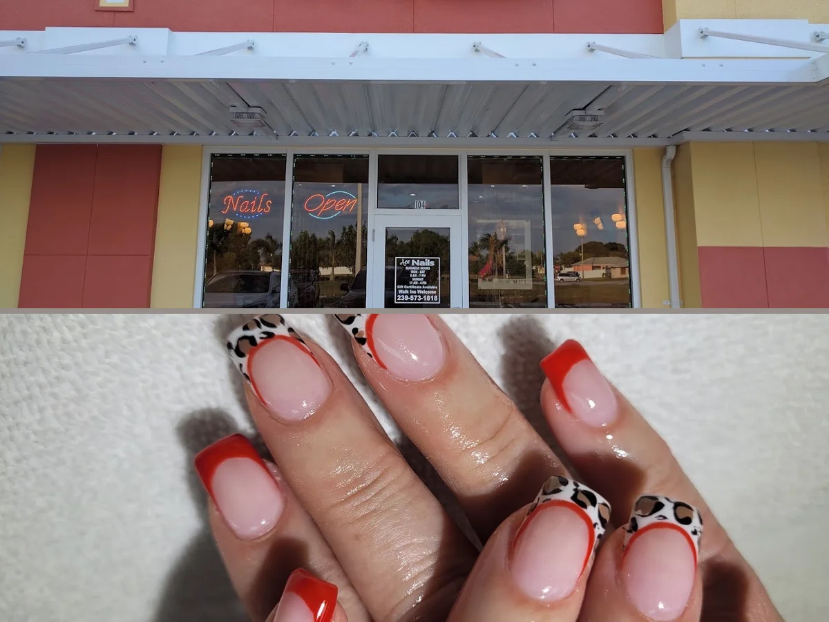 Colorful nail art on neatly shaped nails